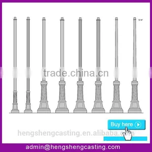 China Hot Sell Outdoor Antique Double Arm Street Light Pole thumbnail-3