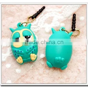 Owl Design Soft Pvc Ear Phone Dust Plug,plastic Earphone Dust Plug thumbnail-1