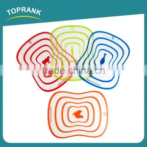 Toprank Custom New PP Folding Antibacterial Non-Slip Thin Plastic Kitchen Chopping Block Vegetable Cutting Board thumbnail-1
