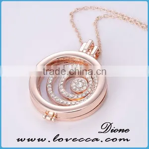 2017 Beautiful Hollow Design Essential Oil Diffuser Perfume Necklace For Locket thumbnail-1