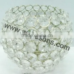 2015 New Products Crystal Glass Candle Holder Decoration for Home thumbnail-3
