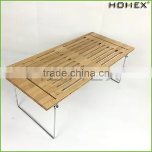 Bamboo Stackable Kitchen Cabinet Organizer Rack Homex-BSCI thumbnail-1
