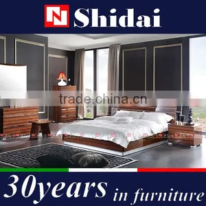 Wood Double Bed Designs / Double Decker Bed / Cheap Beds for Sale B92 thumbnail-3