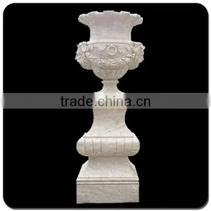China Cheap Price Large Granite Flowerpot Outdoor Garden thumbnail-2