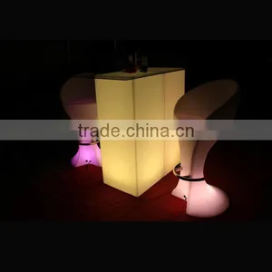 Remote Control LED Square Bar Table With Color Changing thumbnail-1
