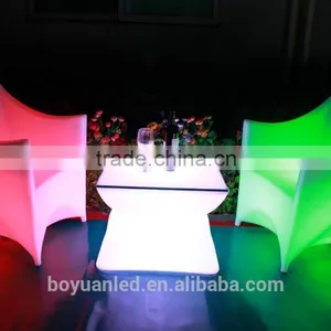 IR Remote Control PE Material Led Luminous Garden Furniture Chair thumbnail-1