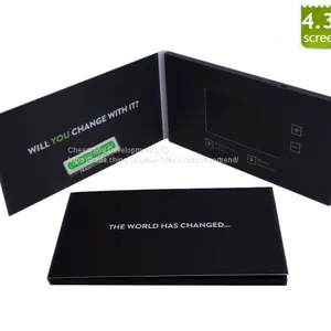 Company Marketing Black Color Printing Video Brochure 4.3