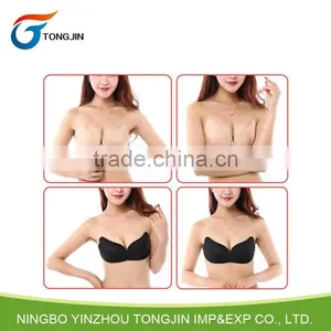 Sexy Push Up Self Adhesive Invisible Silicone Magic Bra Strapless thumbnail-1