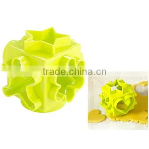 CC-7092 Custom 3D Square 6 Different Shaped Cube Cookie Cutter thumbnail-2
