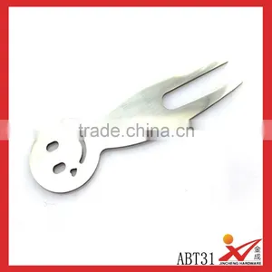 Custom Blanks Steel Metal Smile Face Fruit Fork thumbnail-1