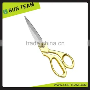 ST008A 9-1/2" HIGH Full Stainless Steel Gold Scissors thumbnail-2
