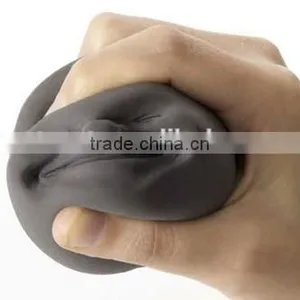 Silicone Anti Stress Face Ball thumbnail-3