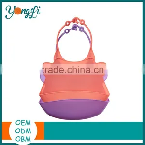 BPA Free Soft Waterproof & Bacteria Resistant Animal Shape Silicone Baby Bibs thumbnail-1
