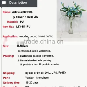 Christmas Wreath Artificial Flower Wholesale Lily for Christmas thumbnail-2