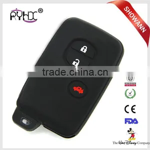 Silicone Car Flip Remote Car Key Covers for Toyota Camry Smart Key Silicone Case Shell thumbnail-1