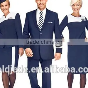 OEM Custom Airline Uniform For Stewardess, Airline Hostess Uniform, Airport Uniform thumbnail-6
