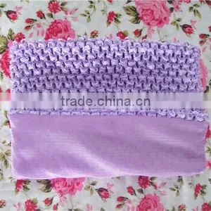 Wholesale Kids Hair Accessorie 6" Large Crochet Tube Tops For Photo Prop Many Colors Girls Stretch Crochet thumbnail-3