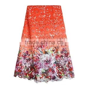 Nigeria Elegant Traditional Wedding Dresses Textile Embroidery Fabric thumbnail-1