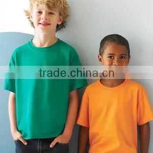 Fashion Custom Blank Round Neck Kids Short Sleeve Wholesale Trendy China Kids Clothing Supplier thumbnail-2