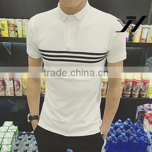 Men Fashion Simple Design Polo Short Sleeve Shirt thumbnail-1