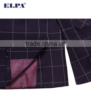 ELPA Plaid Kids Fashion Clothes Fancy 3 Pieces Woolen Kids Boy Suit thumbnail-5