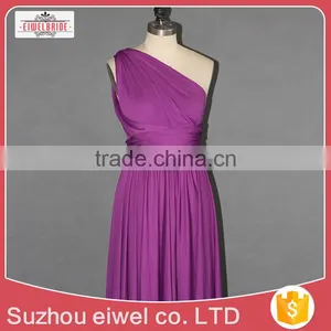 Chiffon Asymmetrical Neck Evening Dress Elegant thumbnail-6