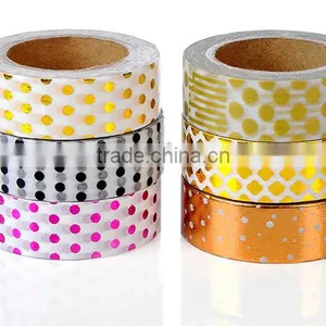 Pokla Dot Foil Washi Paper Tape thumbnail-1