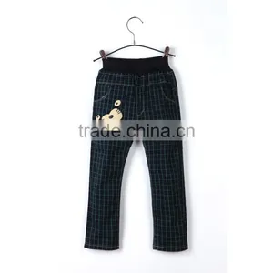 Fashion Green Small Plaid Lovely Kitten Printing Kids Pants Cute Design Boys Summer Hot Pants thumbnail-2