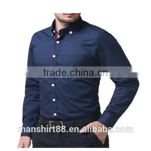 2016 New Wholesale Stylish Long Sleeve Cotton Custom Mens Casual Dress Shirts thumbnail-4