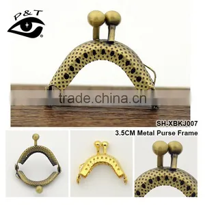 Fashion Leather,metal Purse Frame,clutch Purse Frame 3.5CM thumbnail-1