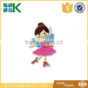 Cute Little Girl Ballet Dance Iron on Patch Embroidered Appliques Craft thumbnail-1