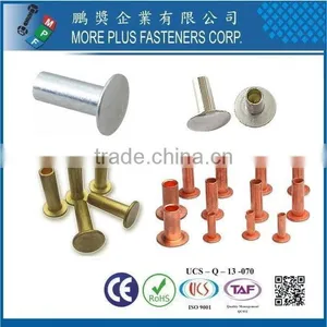 Taiwan Stainless Steel Mild Mushroom Truss Black Zinc Plated Semi Tubular Rivet thumbnail-3