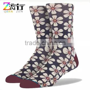Socks in China Wholesale/printing Custom Socks/floral Pattern Socks thumbnail-2