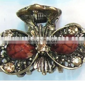 2015 Fashion Women Red Rhinestone Alloy Hair Claws thumbnail-4