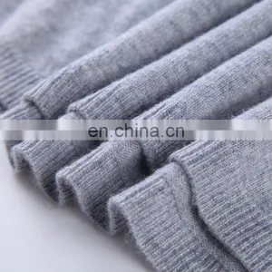 Good Quality Fashion Slim Fit v Neck Custom Knitted Pure Color Womens Pullover 100% Cashmere Sweater Factory thumbnail-4