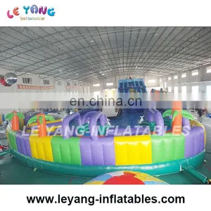 2017 New Design Giant Inflatable Water Park With Slide and Pool Used on Land thumbnail-4