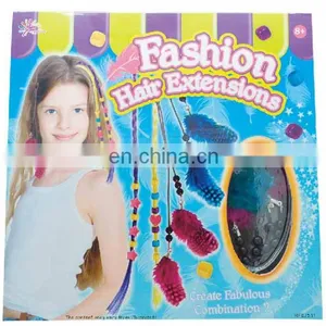 2015 New Fashion DIY Toy Set Colorful Feather/synthetic Clip-in Hair Extension for Kids-1 thumbnail-2