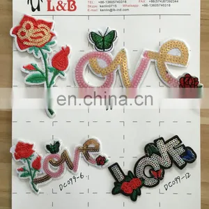 DT-1708 New Style Angle Wing Sequined Patches thumbnail-5