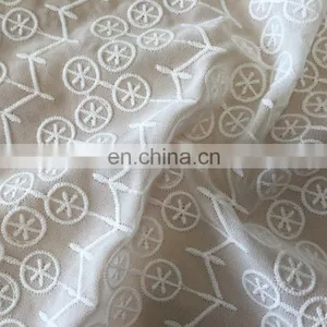 Thin Silk Slip Lace Embroidery Fabric for Ladies Fashion Dresses thumbnail-4