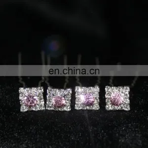 Silver Crystal Wedding Hairpins thumbnail-1