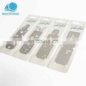 Promotion China Manufacturer Cheap Custom Metal Gifts Stainless Steel Bookmarks for Books thumbnail-1