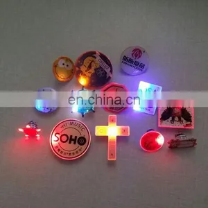 Best Customized Advertising Personalise Led Flashing Badge Buttons thumbnail-5