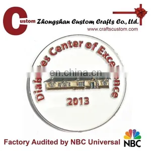2015 Cheap OEM Custom Metal Challenge Silver Coins thumbnail-1