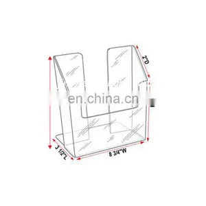Transparent Distinct Wall Hang Acrylic Clear Magazine Holder thumbnail-2