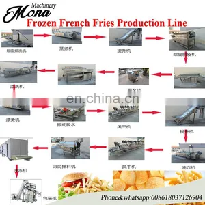 Semi-automatic Potato Chips Making Machine/ Frozen French Fries Production Line thumbnail-1
