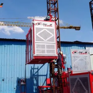 Manufacturer Sale SC200/200 Two Cages 0-33m/Min Construction Elevator thumbnail-2