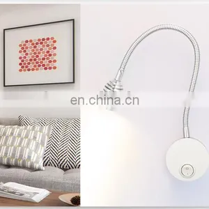 Led 1w 110v 220v Wall Mounted Hotel Bedroom Bed Headboard Warm White and Cool White Reading Lamp thumbnail-3