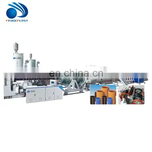 Pvc Fiber Reinforced Conical Twin Extruder/double Screw Extruder Plastic Pipe Price List Extrusion PPR Pipe Making Machine thumbnail-1