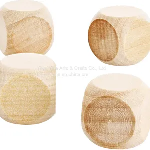 Wholesale Custom Blocks Wooden, Unfinished Wooden Dice, Blank Square Blocks thumbnail-3