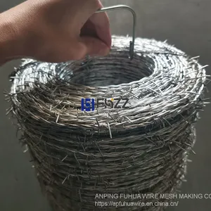 Alternation Torsion Galvanized Barbed Wire Gauge 16.5 Lenght 400m for Barbed Wire Fencing thumbnail-1